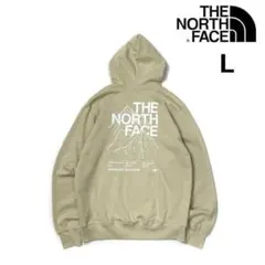 ノースフェイス パーカー US限定 グラフィック(L)ベージュ 181130