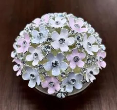サリー フラワーケース M MIX 白　水色　ピンク色