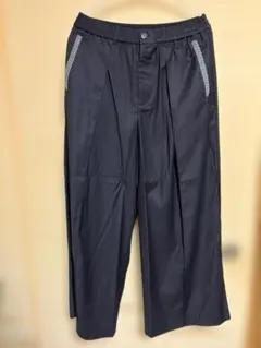 Casper john シャドーストライプバギースラックス ネイビー M