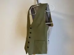 LARDINIラルディーニジレベスト・グリーン・COTTON FLAX ・44