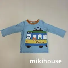 mikihouse HOT BISCUITS 水色 長袖Tシャツ 90