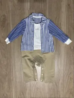 branshes ロンパース 80cm ストライプのサムネイル