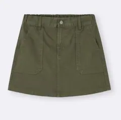 GU ベイカーミニスコート　Lサイズ　大人でも着用可　カーキ　新品未使用タグ付きのサムネイル