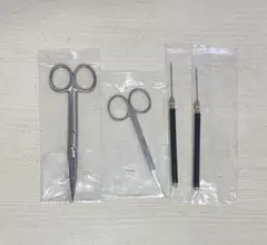 外科用器具 解剖器具9本セット FEATHER ステンレス製刃予備9枚付 
