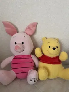 ディズニー　プーさん　ピグレット　ぬいぐるみ　まとめ売り　2点セット