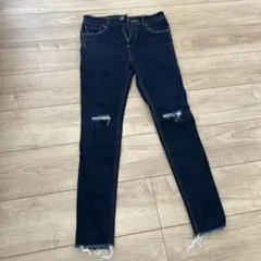 JEANISIS スキニーデニム S ダークブルー