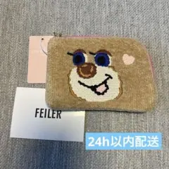 LOVERARY BY FEILER　L字ポーチドアップテディ　ピンク