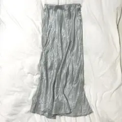 SIMPLICITE シンプリシテェ　艶感 サテン素材 マキシ丈スカート　フレアのサムネイル