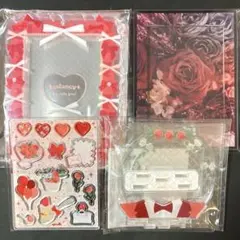 フクヤ fanfancy+ ウエディング モノトーンフラワー ミニリボン レッド