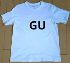 GU ホワイト コットン クルーネック Tシャツ M