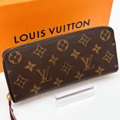 ルイヴィトン モノグラム クレマンス ジッピーウォレット 長財布 フューシャ 赤