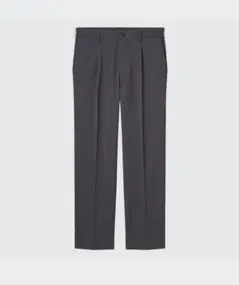 UNIQLO ユニクロ タックテーパードパンツ M ダークグレー 薄手 春夏