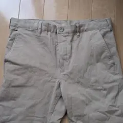 【期間限定セール】 ベージュストレッチ素材 チノパン ウエスト82cm