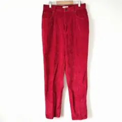JONES NEW YORK コーデュロイ パンツ レッド 6号 ストレッチ