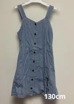 ジェニィラブ　デニム Aライン　 ジャンパースカート130cm