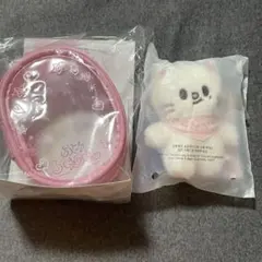 SKZ 5'CLOCK ジニレット ヒョンジン ぬいぐるみ クリアポーチ