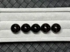 【#829】 天然石 粒売り 貫通あり約14mmアイスオブシディアン 5点セット