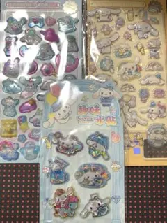 シール3枚セット　ウォーターシール　ぷくぷくシール