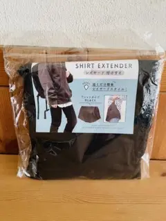 3coins 付けすそ　Tシャツタイプ　黒