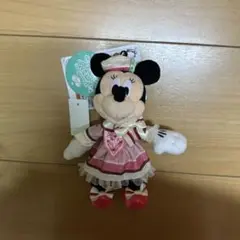 完売品 ディズニーランドパルパルーザ　ミニーぬいぐるみバッジ 新品タグ付き