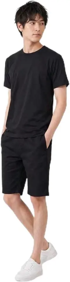 パジャマメンズ カジュアル半袖Tシャツ スウェット上下セット メンズセットアップ