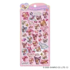 うるちゅるポップシール　日焼け　サンリオ　キティ　ポチャッコ　クロミ　マイメロ