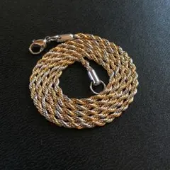 ネックレス サージカルステンレス製 フレンチロープチェーン ５０cm MIX