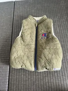 Champion 中綿ベスト 90サイズ オリーブグリーン