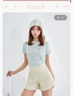 darich ダブルクロスベルトショートパンツ M