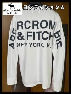 Abercrombie & Fitch メンズM （日本サイズＬ）　ロンT 白