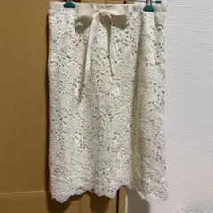 ジルバイジルスチュアート　スカート　アイボリー　レース　花　Sサイズのサムネイル