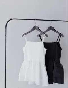 新品未使用タグ付きポワ pois volume peplum cami ホワイト タグ付新品！ pois volume peplum cami white - メルカリ