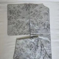 西陣 しょうざん 生紬 付け下げ小紋 橋 萩 クレマチス 証紙無し 少々難