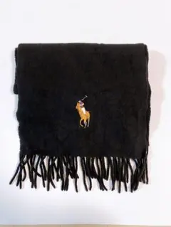 Polo Ralph Lauren ポロラルフローレン ラムウールマフラー 黒