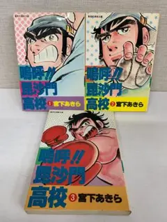 11【全巻初版】 嗚呼毘沙門高校　全３巻　宮本あきら　集英社漫画文庫