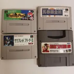 スーパーファミコン　競馬系ゲームソフト4本セット
