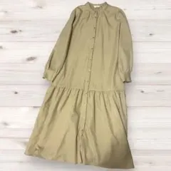 サマンサモスモスブルー ティアードシャツワンピース ロングワンピース