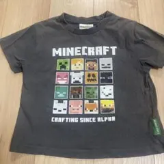 Minecraft Tシャツ キッズ用 グレー　120