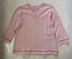 TINKERBELL 薄ピンク 七分袖カットソー　Tシャツ 160