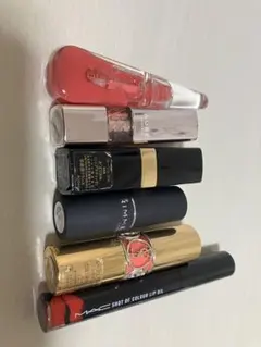 口紅　リップ6点まとめ売り　CHANEL RIMMEL YSL MAC AUBE