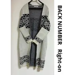 【BACKNUMBER 】Right-on幾何学模様 ロングカーディガンのサムネイル