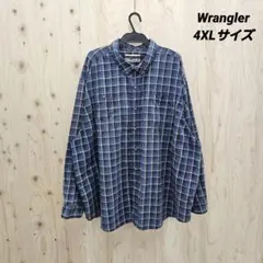 『 Wrangler (アメリカ古着) 』 チェックシャツ / 4XLサイズ