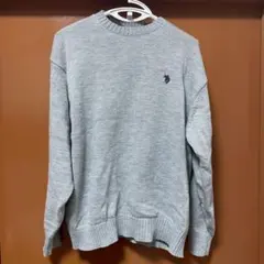 【美品】U.S. POLO ASSN. ニット セーター グレーのサムネイル