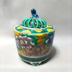 邵帥帥ページ☆彡　九谷焼陶芸家　木田弘之　香炉　彩釉瑞鳥 邵帥帥様専用ページ☆彡 九谷焼陶芸家 木田弘之 香炉 彩釉