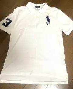 ラルフローレン 星条旗 ビッグポニー ポロシャツ ホワイト - メルカリ