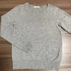 AG ビジュー付きニットM