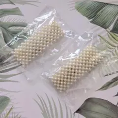 ホワイトパール☆ヘアピン／2個セット