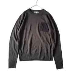 グローバルワーク ポケット付きニット　M 長袖　クルーネック トップス　セーター