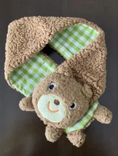 【未使用品：予洗いあり】クマデザイン マフラー