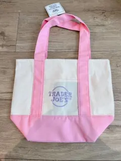 トレーダージョーズ　パステルミニトートバッグ　新品未使用　ピンク